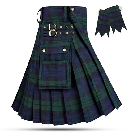 Valor Acrylic Utility Kilt | 16oz Black Watch Scottish Tartan KIlt