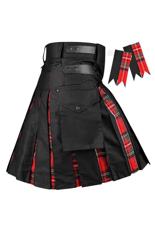 Royal Stewart Kilt for Men  -  Traditional Style with Modern Functionality | Big & Tall