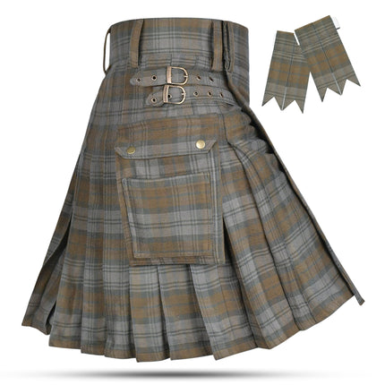 Valor Acrylic Utility Kilt | 16oz Black Watch Weathered Tartan KIlt
