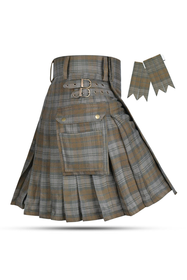 Valor Acrylic Utility Kilt | 16oz Black Watch Weathered Tartan KIlt