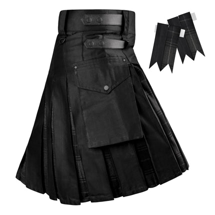 Grey Highlander Hybrid Utility Kilt for Men - Traditional Style with Modern Functionality | Big & Tall