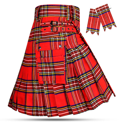 Valor Acrylic Utility Kilt | 16oz Royal Stewart Tartan KIlt