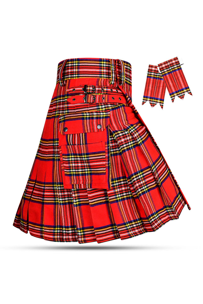 Valor Acrylic Utility Kilt | 16oz Royal Stewart Tartan KIlt