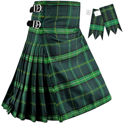 Kilt for Men I Celtic Tartan Kilt Polyviscose 8 Yard Traditional Men Kilt | Big & Tall