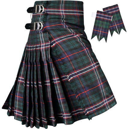 Kilt for Men I Scottish National Tartan Kilt Polyviscose 8 Yard Traditional Men Kilt