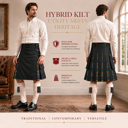 Irish Heritage Hybrid Utility Kilts for Men  - Traditional Style with Modern Functionality