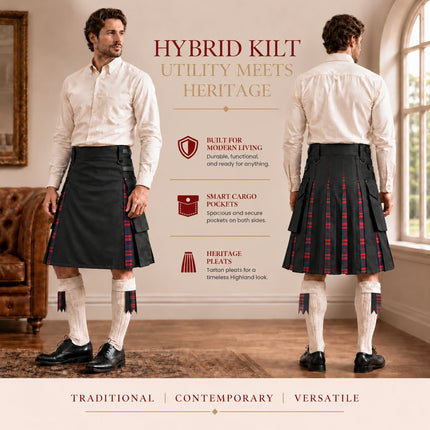 MacDonald Modern Kilt for Men - Traditional Style with Modern Functionality