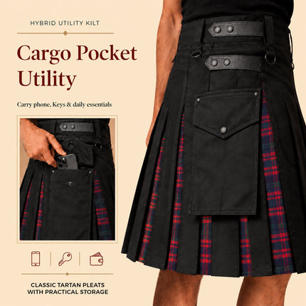 MacDonald Modern Kilt for Men - Traditional Style with Modern Functionality