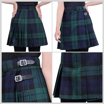 Woman Plaid Kilt - Black Watch Tartan Kilt - Premium Quality & Timeless Style