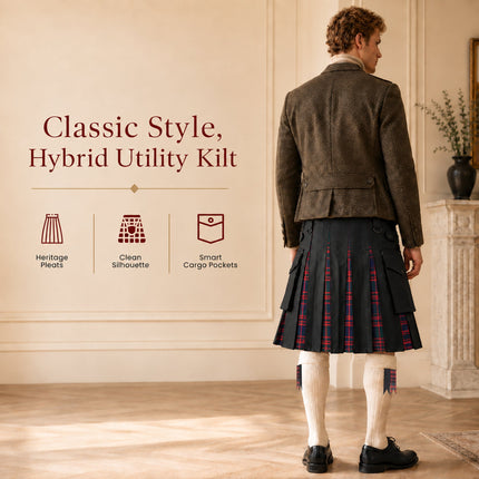 MacDonald Modern Kilt for Men - Traditional Style with Modern Functionality