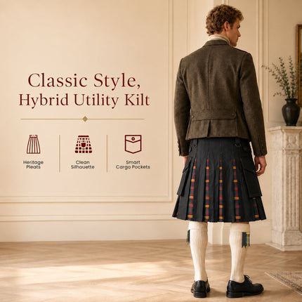 US Marine Corps - Leathernecks Hybrid Utility Kilt for Men  - Traditional Style with Modern Functionality | Big & Tall