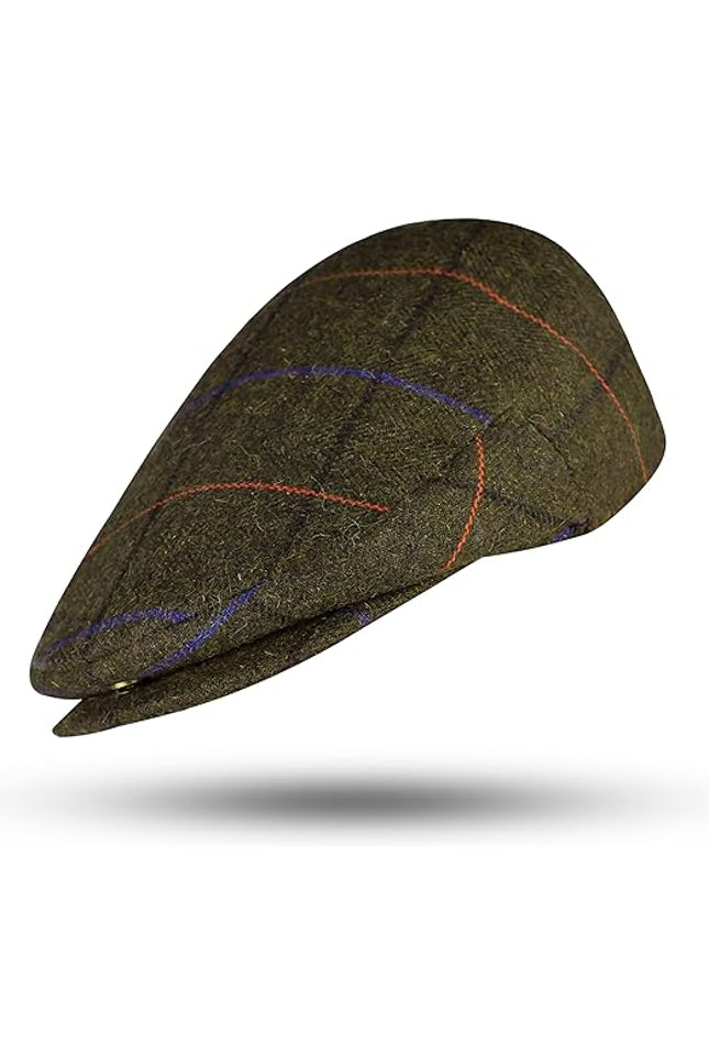 Gatsby Hat Blend Wool Vintage Flat Ivy Cabbie Cap | Greenish Brown