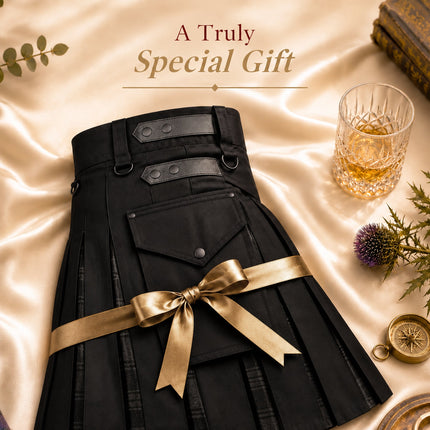 Grey Highlander Hybrid Utility Kilt for Men - Traditional Style with Modern Functionality