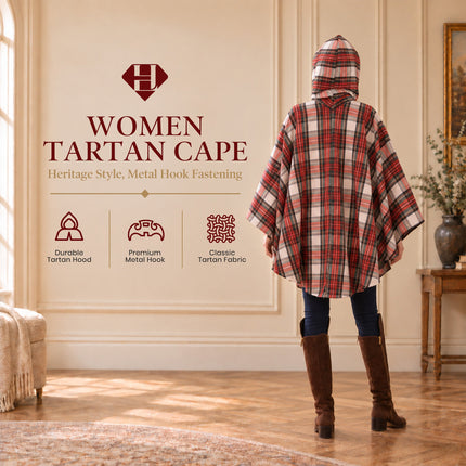 Women Tartan Cape - Dress Stewart