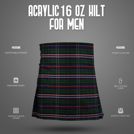 Acrylic Kilt | 16oz  Scottish National Tartan Kilt