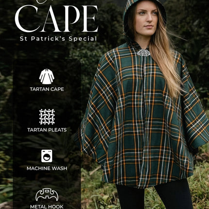 Women Tartan Cape – Irish Heritage | Limited Edition