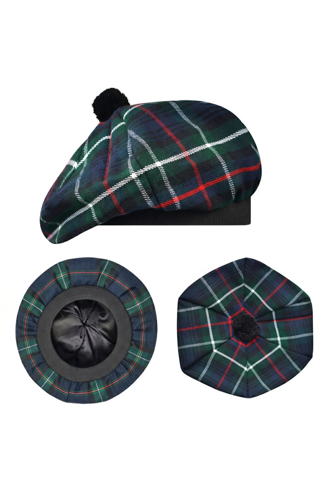 Tam O'Shanter Hat with Pompom | MacKenzie Tartan