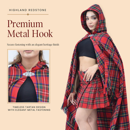 Women Tartan Cloak - Royal Stewart