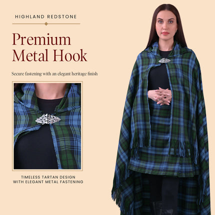 Women Tartan Cloak - Ancient Campbell