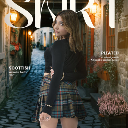 Women's Tartan Billie Skirt | Scottish Heritage Weathered