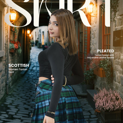 Women's Tartan Billie Skirt | Ancient Campbell