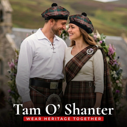 Tam O'Shanter Hat with Pompom | Scott Brown Tartan (Discontinued)
