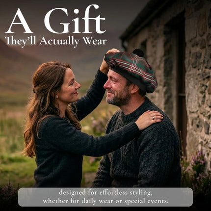 Tam O'Shanter Hat with Pompom | Scott Brown Tartan (Discontinued)
