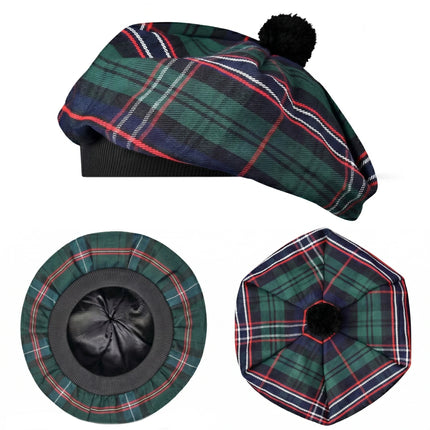 Tam O'Shanter Hat with Pompom | Scottish National Tartan