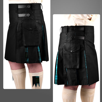 Ancient Campbell Hybrid Utility Kilt for Men  - Traditional Style with Modern Functionality | Big & Tall