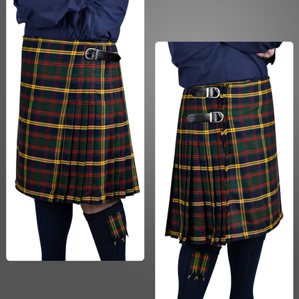 Kilt for Men I US Marine Corps - Leathernecks  Tartan Kilt Polyviscose 8 Yard Traditional Men Kilt