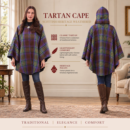 Women Tartan Cape - Isle of Skye