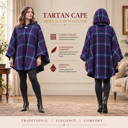 Women Tartan Cape - Heritage of Scotland