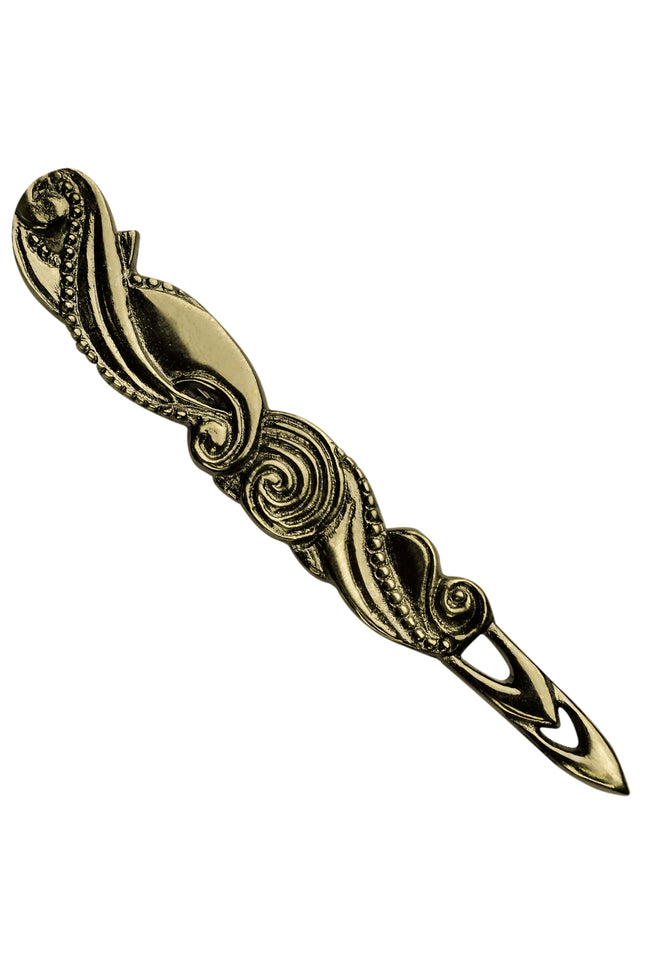 Scottish Kilt Pin for men | Swirl Pewter Antique