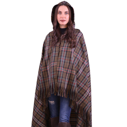 Women Tartan Cloak - Scottish Heritage Weathered