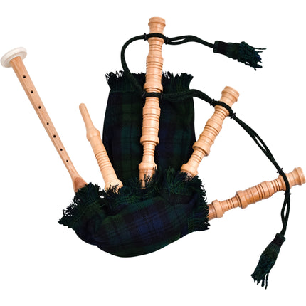 Mini Miniature Bagpipe - Rosewood Bagpipe for Beginners, Playable Gift | Black Watch