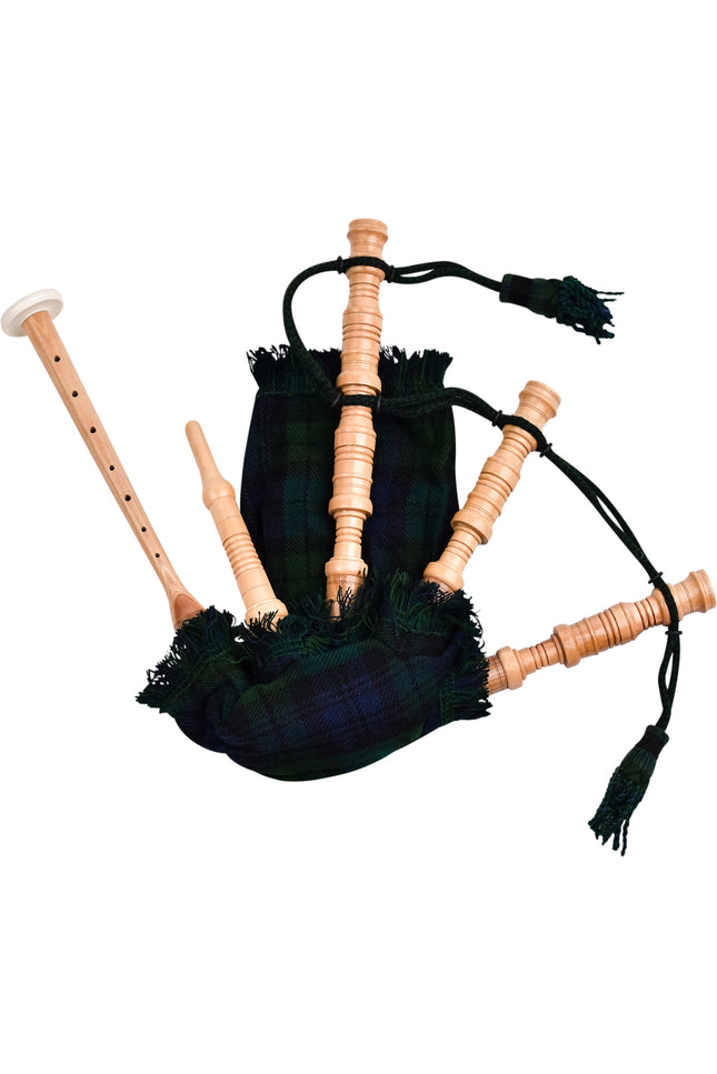 Mini Miniature Bagpipe - Rosewood Bagpipe for Beginners, Playable Gift | Black Watch