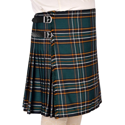 Kilt for Men I Irish Heritage Tartan Kilt Polyviscose 8 Yard Traditional Men Kilt | Big & Tall