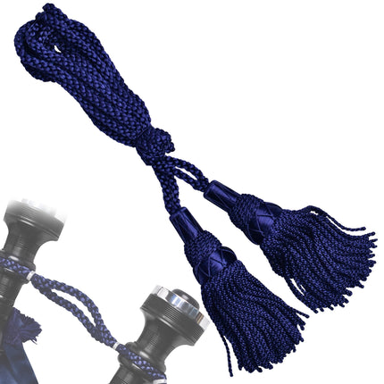Highland Redstone Bagpipe Silk Cord | Navy Blue