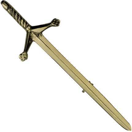 Scottish Kilt Pin for men | Pewter Sword Antique