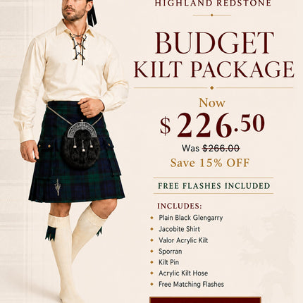 Valor Acrylic Kilt Package | Black Watch