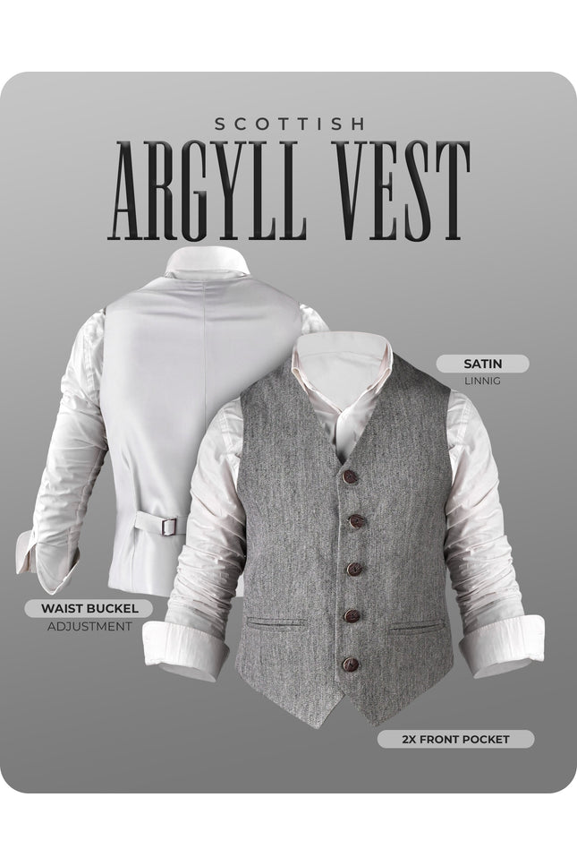 Grey Argyll Vest