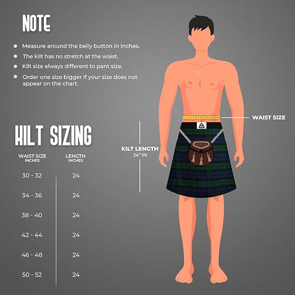 Acrylic Kilt | 16oz Black Watch Tartan Kilt