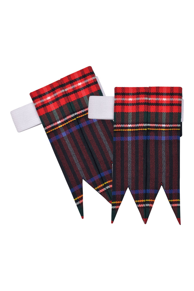Tartan Kilt Flashes | Black Stewart