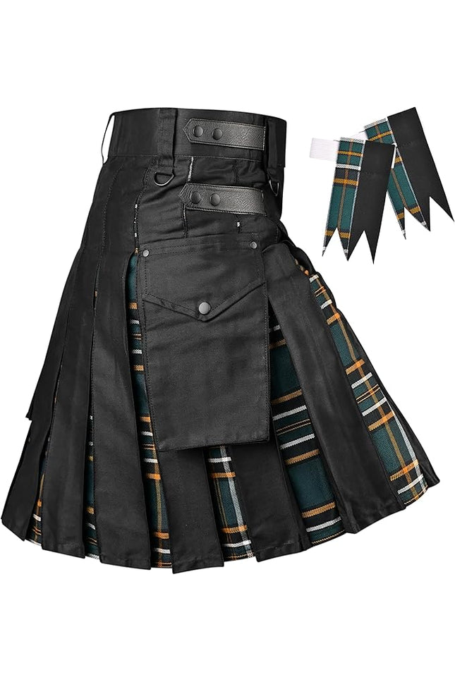 Irish Heritage Hybrid Utility Kilts for Men  - Traditional Style with Modern Functionality