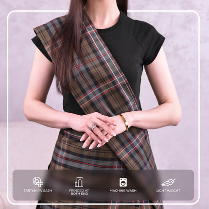 Women's Sash | Scottish Heritage Weathered Tartan