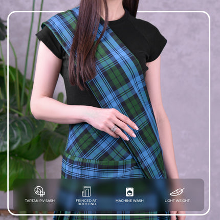 Women's Sash | Ancient Campbell Tartan