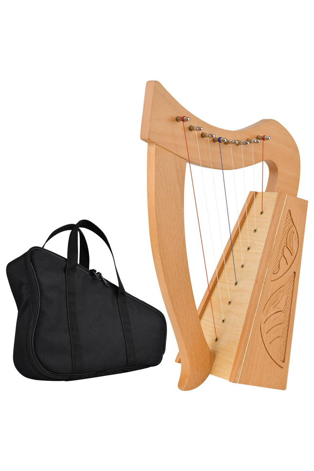 Mini Celtic Harp 8 String | Portable Celtic Instrument for Beginners & Professionals