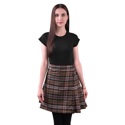 Woman Plaid Kilt - Scottish Heritage Weathered Tartan Kilt - Premium Quality & Timeless Style
