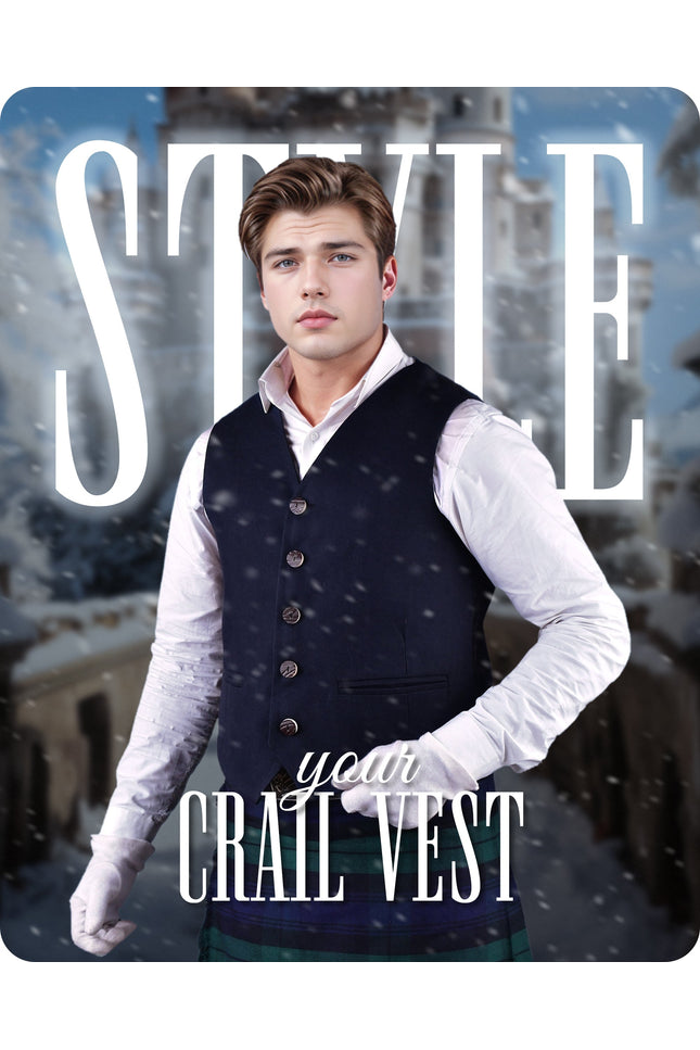 Navy Blue Crail Vest